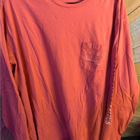 Vineyard Vines Coral Long Sleeve Tee - Picture 3 of 4